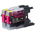 2 Magenta Ink Cartridges for use with Brother DCP-J925DW MFC-J6510DW MFC-J825DW