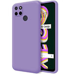 Tumundosmartphone Coque Silicone Liquide Ultra Douce pour Realme C21Y/C25Y Couleur Violet