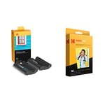 Kodak KPHC-80 Station W-LAN Photo Printer Cartridge PHc, 80 Sheets, White & 2"x3" Premium Zink Photo Paper (50 Sheets) Compatible with Kodak Smile, Kodak Step, PRINTOMATIC