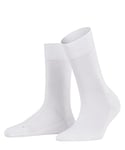 FALKE Women's Sensitive London W SO Cotton With Soft Tops 1 Pair Socks, White (White 2000) new - eco-friendly, 5.5-8