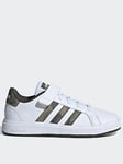 adidas Sportswear Kids Grand Court 2.0 Trainers - White, White, Size 13 Younger