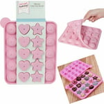 Kitchen Craft Silicone Cake Pop Mould Tray Birthday Party Cookware 20 Pc Cakes