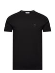Stretch Slim Fit T-Shirt Tops T-shirts Short-sleeved Black Calvin Klein