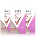 Sure Womens Women Maximum Protection Confidence Anti-Perspirant Cream, 3x 45ml - One Size