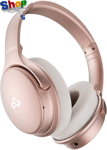 Quality Rose  Gold  Active  Noise  Cancelling  Headphones  with  Microphone  Wir