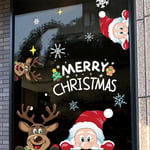 15pcs Santa Stickers Reindeer Decals Xmas Window Refrigerator Removable Decor UK