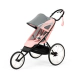 Cybex AVI Jogging Stroller Silver/Pink/Black + Rain Cover (RRP £499.99)