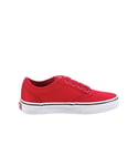 Vans Childrens Unisex Atwood Low Top Lace-Up Red Canvas Kids Plimsolls KI514A - Size UK 11.5 Kids