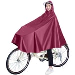 Vattentät regnponcho för cykel Röd