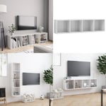 Bokhylla/TV-bänk vit högglans 143x30x36 cm - Bokhylla - Bokhyllor - Home & Living