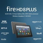 Amazon Fire HD 8 Plus tablet | 8-inch display, 64 GB, 30% faster Grey 
