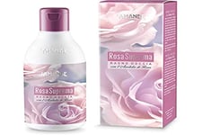 L'AMANDE - Bain moussant pour femme frais au parfum de jasmin et Mimosa, gel nettoyant et hydratant corps délicat et naturel, bain mousse action adoucissante - rose suprême, 250 ml