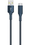 Tygklädd USB C kabel 3m USB-A till USB-C Clas Ohlson