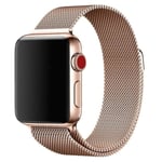 ExpressVaruhuset Apple Watch Se 40mm Armband Milanesisk Loop Roséguld Svart