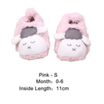 Floor Baby Shoes Sheep Slipper First Walkers Pink S