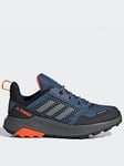 adidas Terrex Kids Unisex Trailmaker RAIN.RDY Hike Shoes - Grey/Orange, Grey, Size 11 Younger