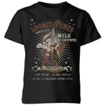 Looney Tunes Wile E Coyote Guitar Arena Tour Kids' T-Shirt - Black - 9-10 Years - Black