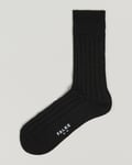 Falke Bay Linen/Cotton Rib Sock Black