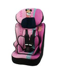 Minnie Mouse Disney Race I Belt Fitted High Back Booster Car Seat - 76-140Cm (9 Months - 12 Years )