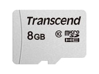 Transcend 300S, 8 Gb, Microsdhc, Klass 10, Nand, 20 Mb/S, 10 Mb/S