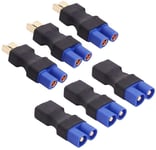 3Pairs No Wires Deans Style T Plug to EC3 Plug Female Male Adapter Wireless Connector for RC FPV Drone Car Lipo NiMH Battery Charger ESC