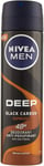 Nivea Men Deep Black Carbon Espresso Deodorant Spray 150Ml