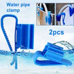 Jiacheng29 Pipe Holder2Pcs Home Brew Beer Bucket Tube Clip Fish Aquarium Water Filter Pipe Hose Holder(Blue)