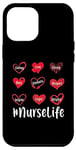 iPhone 12 Pro Max Happy Valentines Day Cute Heart I Nurse life Case