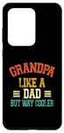 Coque pour Galaxy S20 Ultra Grandpa Like A dad But Way Cooler Funny Grandpa Fête des pères