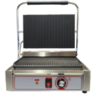 New Single Grooved Panini Sandwich Maker Grill With Normal Uk Plug
