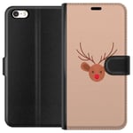 Apple iPhone SE (2016) Svart Plånboksfodral Ren Julkänsla