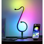 LED-bordslampa Modern design med fjärrkontroll RGB-bordslampa för vardagsrum