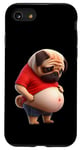 Coque pour iPhone SE (2020) / 7 / 8 Funny Fat Pug Chubby Chonk Dog Pug Design Canine Dog Lovers