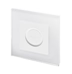 Retrotouch Smart Button Plate in White Glass for Philips Hue Smart Button, 02832