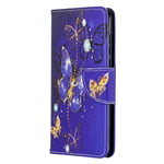 Draamvol Nokia 3.4 Case Nokia 5.4 Case for Nokia 3.4 Phone Case Nokia 5.4 Phone Case Shockproof PU Leather Wallet Flip Magnetic Closure Kickstand Card Slots Cover, Diamond Butterfly