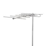 Utomhusantenn | VHF | Mottagningsområde: ?50 km | Förstärkning: 13 dB | 75 Ohm | Antenn längd: 1348 mm | Aluminium