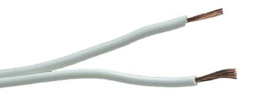 Gelia 40004710 Högtalarkabel vit 2x0.75 mm², RKUB SKUB 100 m (bobin)