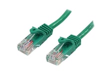 StarTech.com 3m Green Cat5e / Cat 5 Snagless Patch Cable - patchkabel - 3 m - grøn