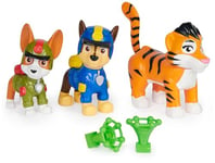 Paw Patrol: Jungle Pups Chase, Tracker & Tiger Action Figures with Projectile Launcher, Kids’ Toys for Boys and Girls Aged 3 and Up