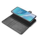 DG.MING OnePlus 8T Plånboksfodral med avtagbart skal, svart