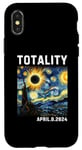 Coque pour iPhone X/XS Art Solar Eclipse Lunettes Totality Solar Eclipse 2024