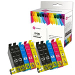 10 Ink Cartridges For Epson Workforce Wf-2520nf Wf-2630wf Wf-2750dwf Wf-2010w