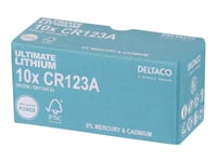 Deltaco Ultimate - Batteri 10 X Cr123a - Li - Blå