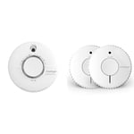FireAngel SCB10-R Smoke and CO Alarm, White & Optical Smoke Alarm with 10 Year Sealed For Life Battery, FA6620-R-T2 (ST-622 / ST-620 replacement, new gen) - Twin Pack, White