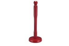 Red Wooden Beechwood Kitchen Towel Roll Holder Stand by Apollo Housewares