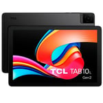 TCL 10L Generation 2 WiFi, Tablette de 10,1" HD, Quad-Core, 3 Go de RAM, mémoire de 32 Go Extensible à 128 Go par MicroSD, Batterie 6000 mAh, étui Transparent, Android 13, Gris