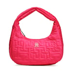 Handväska Tommy Hilfiger Th Chic Nylon Shoulder Bag AW0AW15082 Rosa