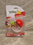 Pokemon Clip 'N' Go - Chespin And Poke Ball - NEW