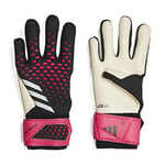 adidas Unisex Goalkeeper Gloves (W/O Fingersave) Pred Gl LGE, Black/White/Team Shock Pink, HN7993, Size 7