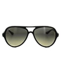 Ray-Ban Retro Aviator Unisex Gradient Sunglasses - Black, Size: 59x13x140mm - Size 59x13x140mm